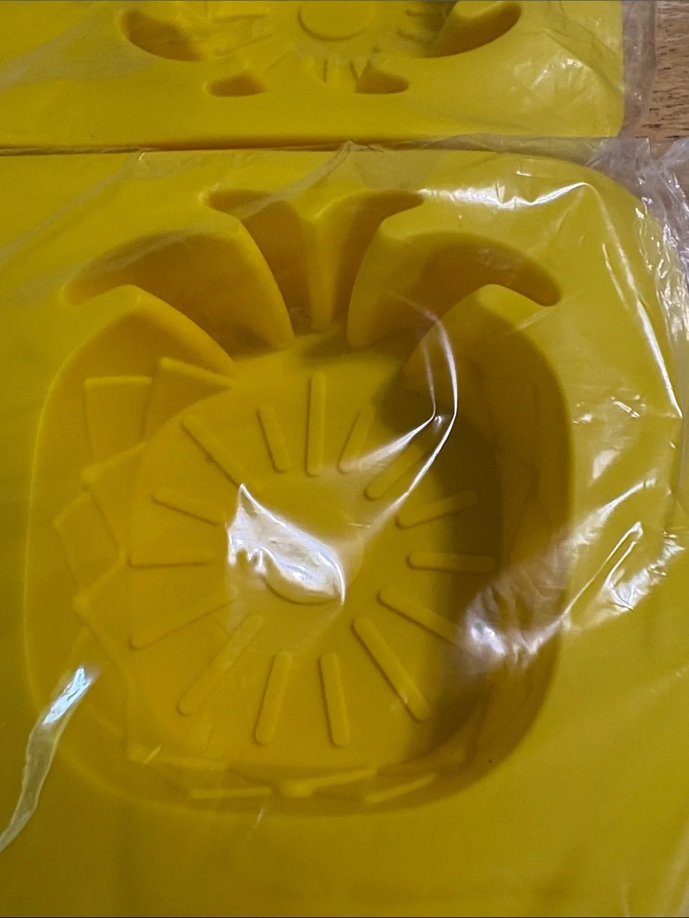 Yellow Pineapple Silicone Mold Tray for Home Parties set of 2